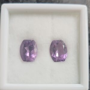 Elegant Purple Amethyst Gemstone Earrings